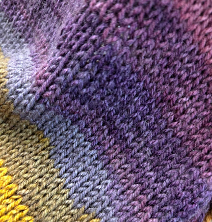 Handmade Knitted Pixie Bonnet: Adult Woodland Tie Hat Rainbow