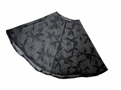 Black Lace Poncho Cape Victorian Steampunk Whitby Gothic  Costume