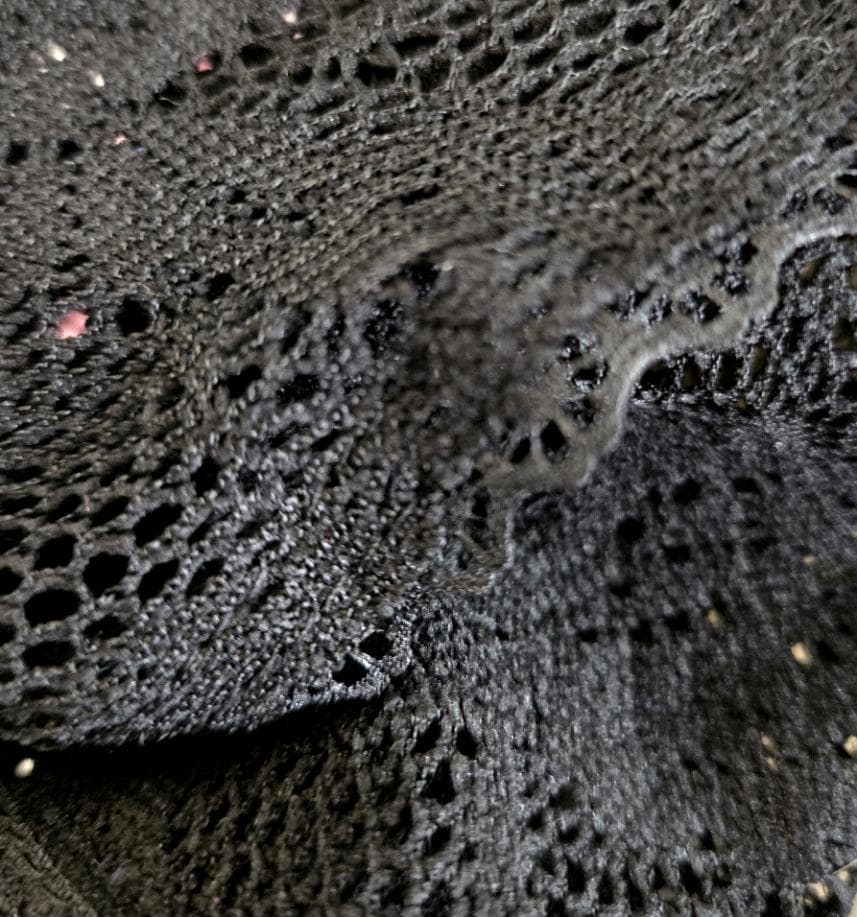 Black Thick Lace Veil Mantilla Victorian Catholic Gothic Bride Costume