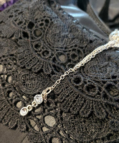 Black Faux Leather & Lace Gothic Lolita Shoulder Bag Cosplay Whitby