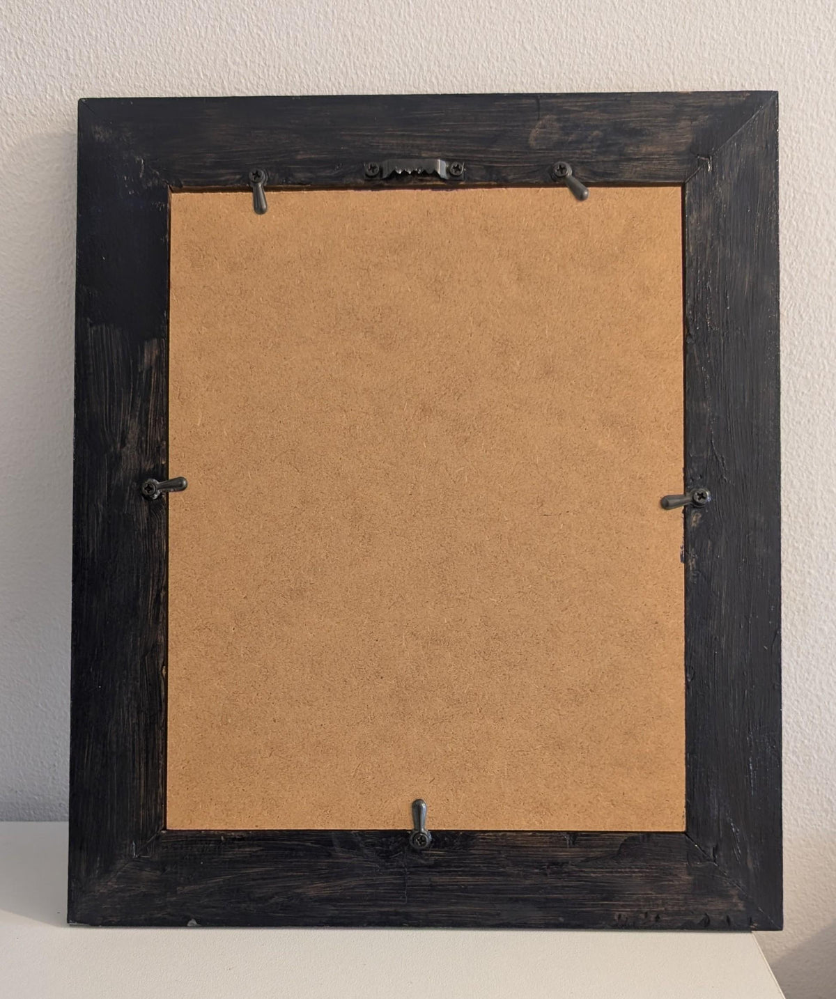 Hand-Painted Blue and Silver Celestial Chunky Wooden Wall Hanging Portrait Picture Frame (8 x 10")