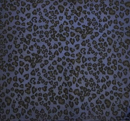 Blue Leopard Print Stretch Arm Warmers , Gothic Victorian Sleeves Costume