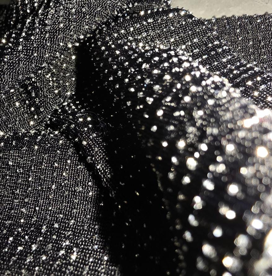Black Glitter Stretch Arm Warmers , Gothic Victorian Sleeves Costume