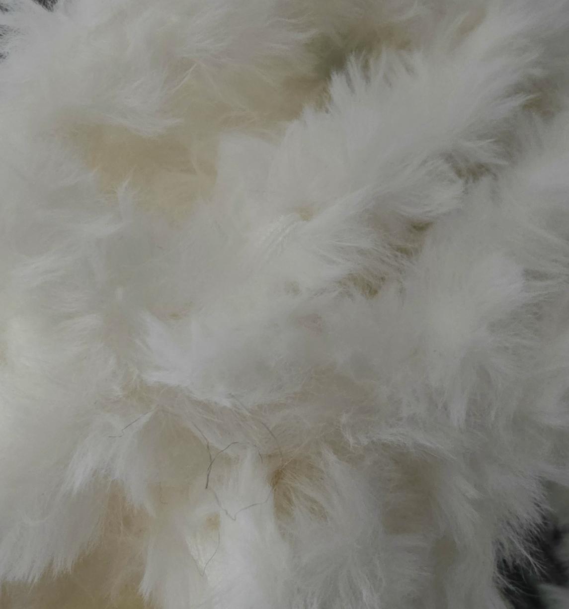 Off White Crochet Fur Spider Web Capelet Shawl - Gothic Victorian Costume Whitby