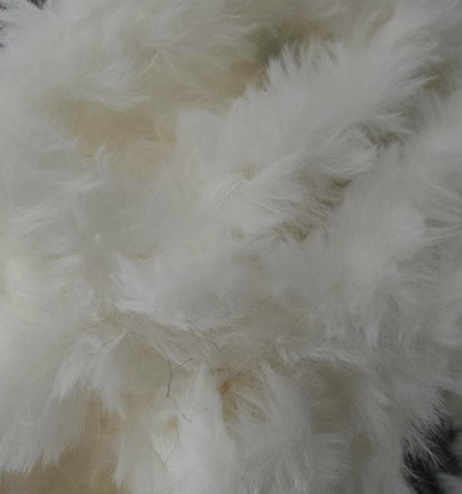 Off White Crochet Fur Spider Web Capelet Shawl - Gothic Victorian Costume Whitby
