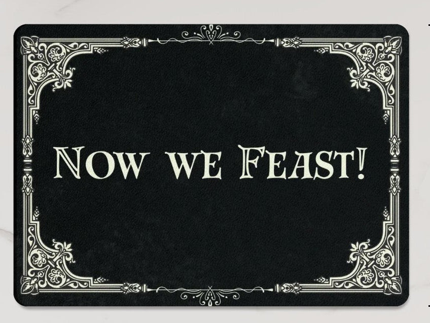 Tempered Glass Heat-Proof Chopping Cutting Board - Large - Now We Feast - Kitchen Spooky Horror Decor Accessory