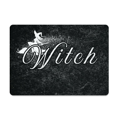Large Black and white witch design, heatproof, tempered glass chopping board. - Oh My Gothness