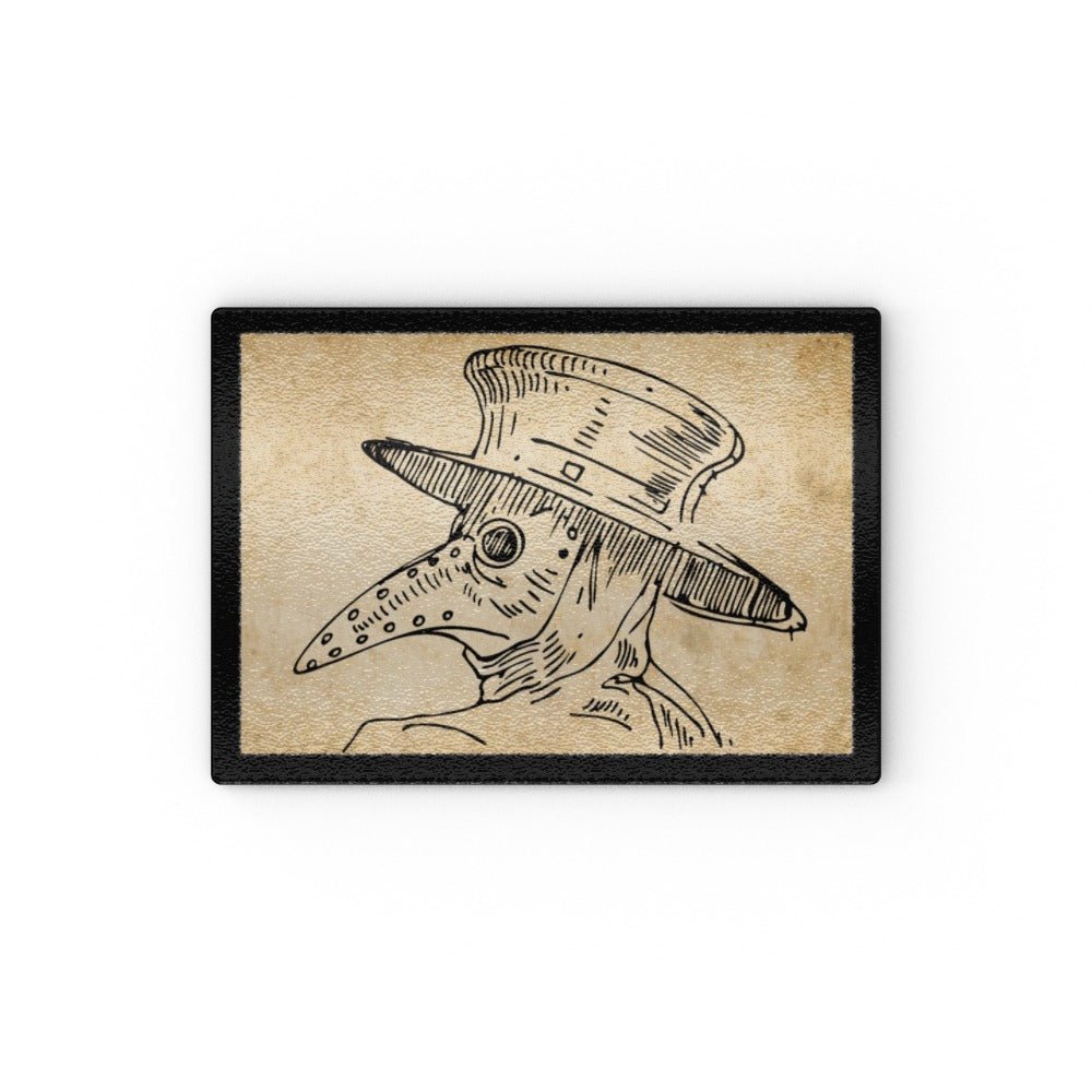 Plague Doctor Glass Chopping Board - Oh My Gothness