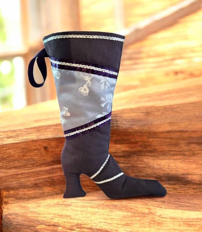 Purple Stiletto Heel Christmas Stocking, 15 Inch - Oh My Gothness