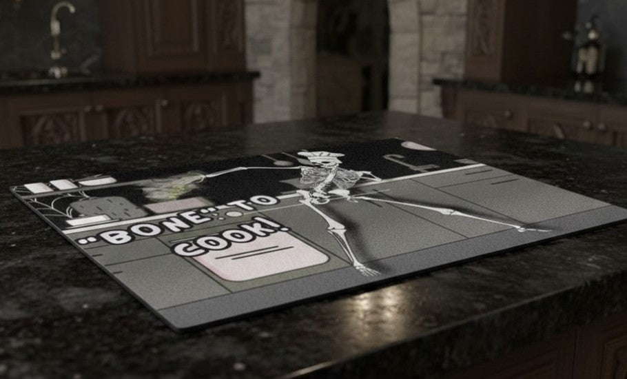 Bone to Cook! Tempered Glass Chopping Board