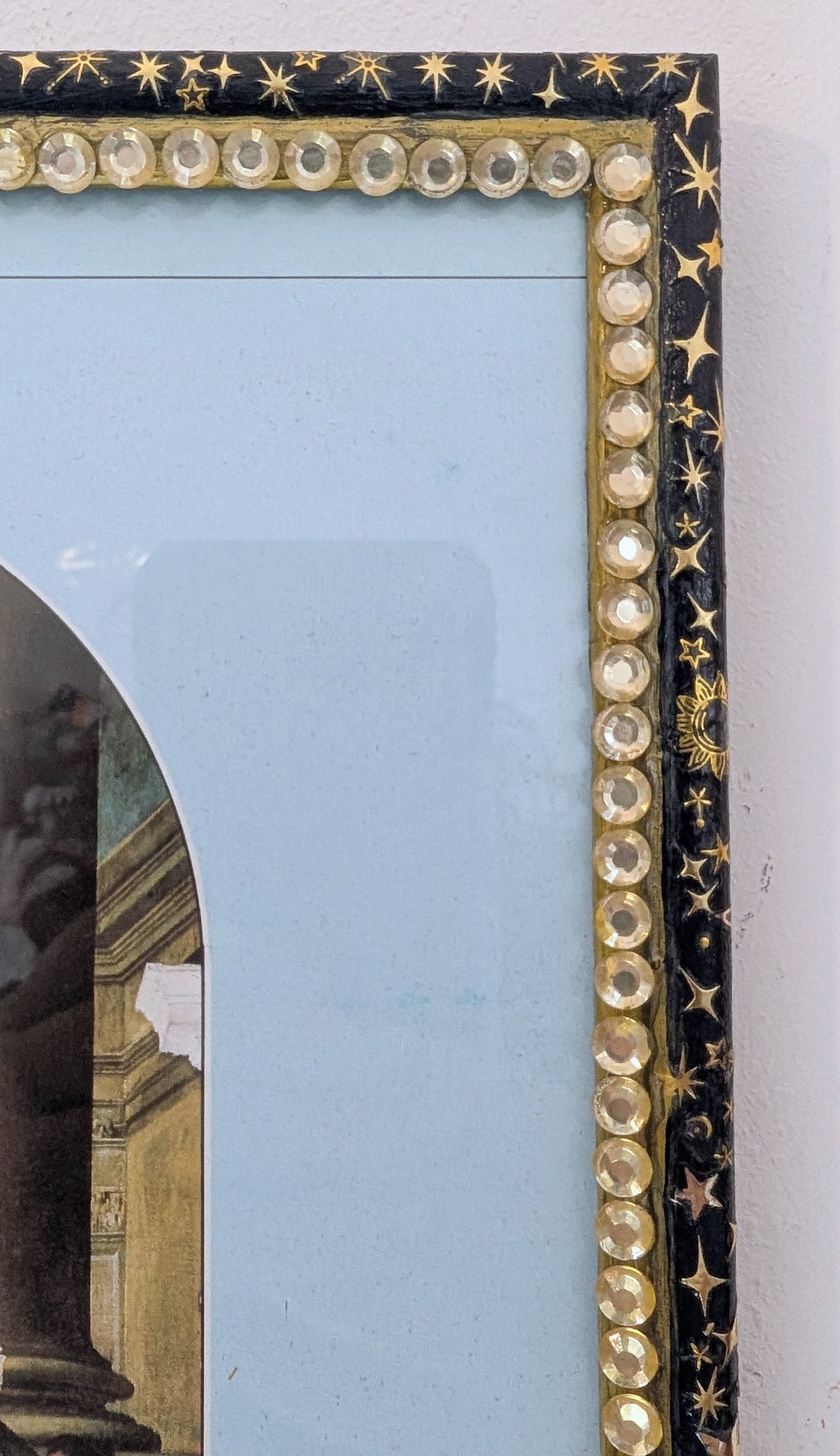 8" x 12" A4 Certificate/ Diploma Blue & Gold Celestial Display Frame. Home Decor