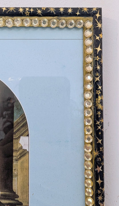 8" x 12" A4 Certificate/ Diploma Blue & Gold Celestial Display Frame. Home Decor