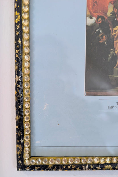 8" x 12" A4 Certificate/ Diploma Blue & Gold Celestial Display Frame. Home Decor