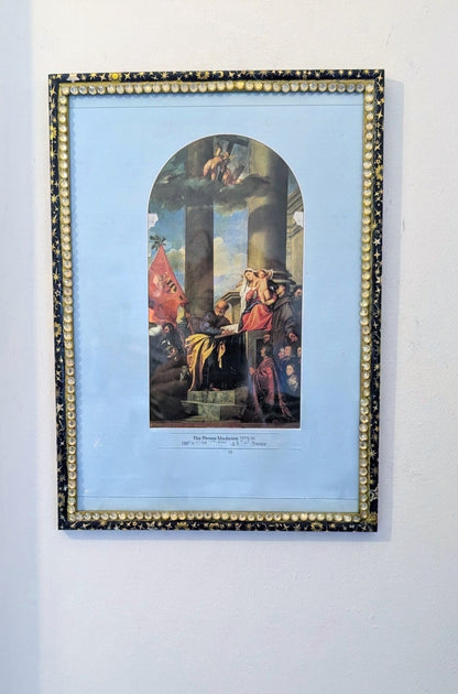 8" x 12" A4 Certificate/ Diploma Blue & Gold Celestial Display Frame. Home Decor
