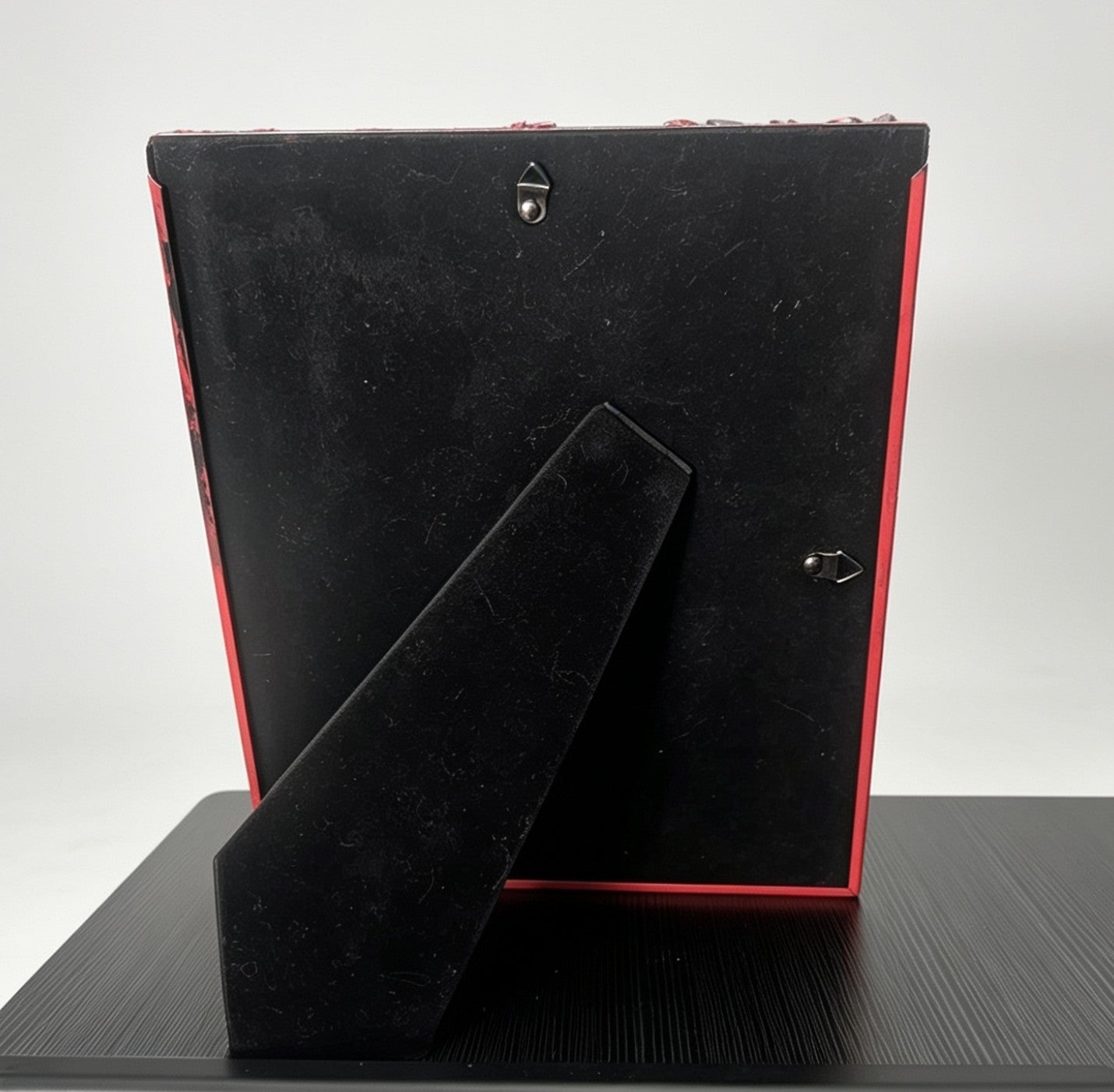 10 x 8" Portrait Picture Frame Freestanding Blood Red Black Gothic Hand Embellished Gothic Horror House Decor Gift