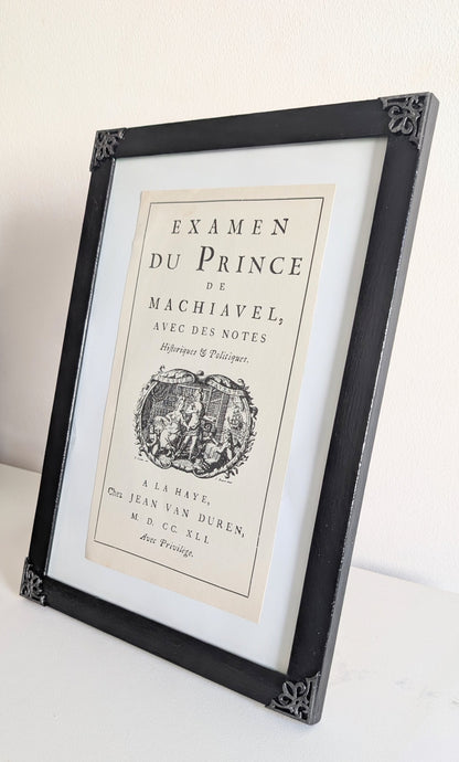 9 x 12" Certificate / Picture Frame / Art Display Black and Silver, Simple Gothic Home Decor