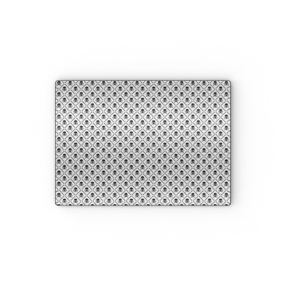 Skull and Crossbones Glass Chopping Board - Oh My Gothness