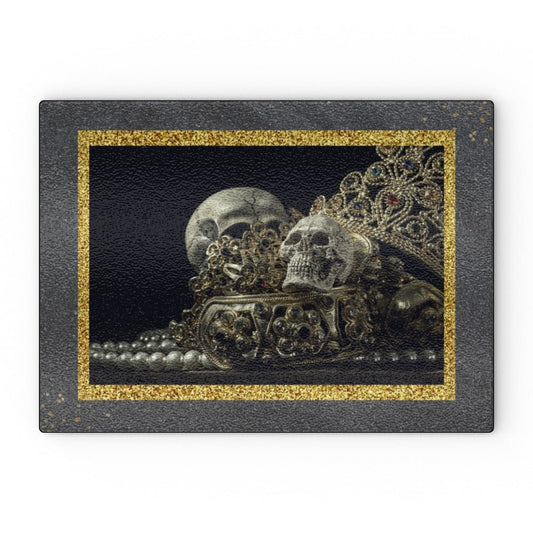Skulls, Crowns and Jewels Chopping Board - Oh My Gothness