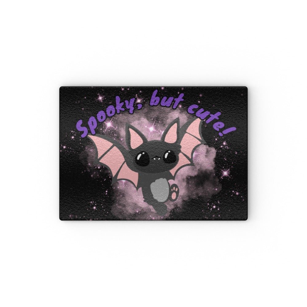 Spooky, but cute! Bat Glass chopping board - Oh My Gothness