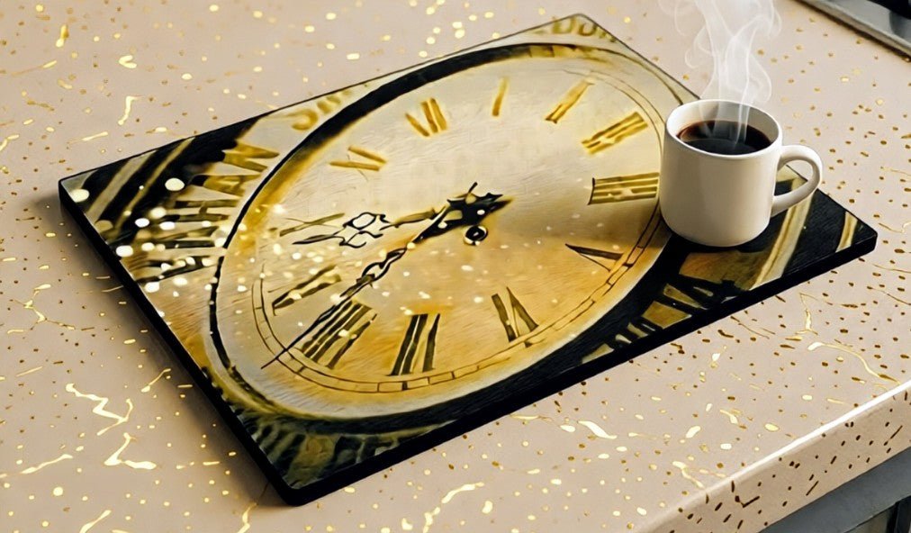 Steampunk Inspired Sepia Glass Chopping Board - Oh My Gothness