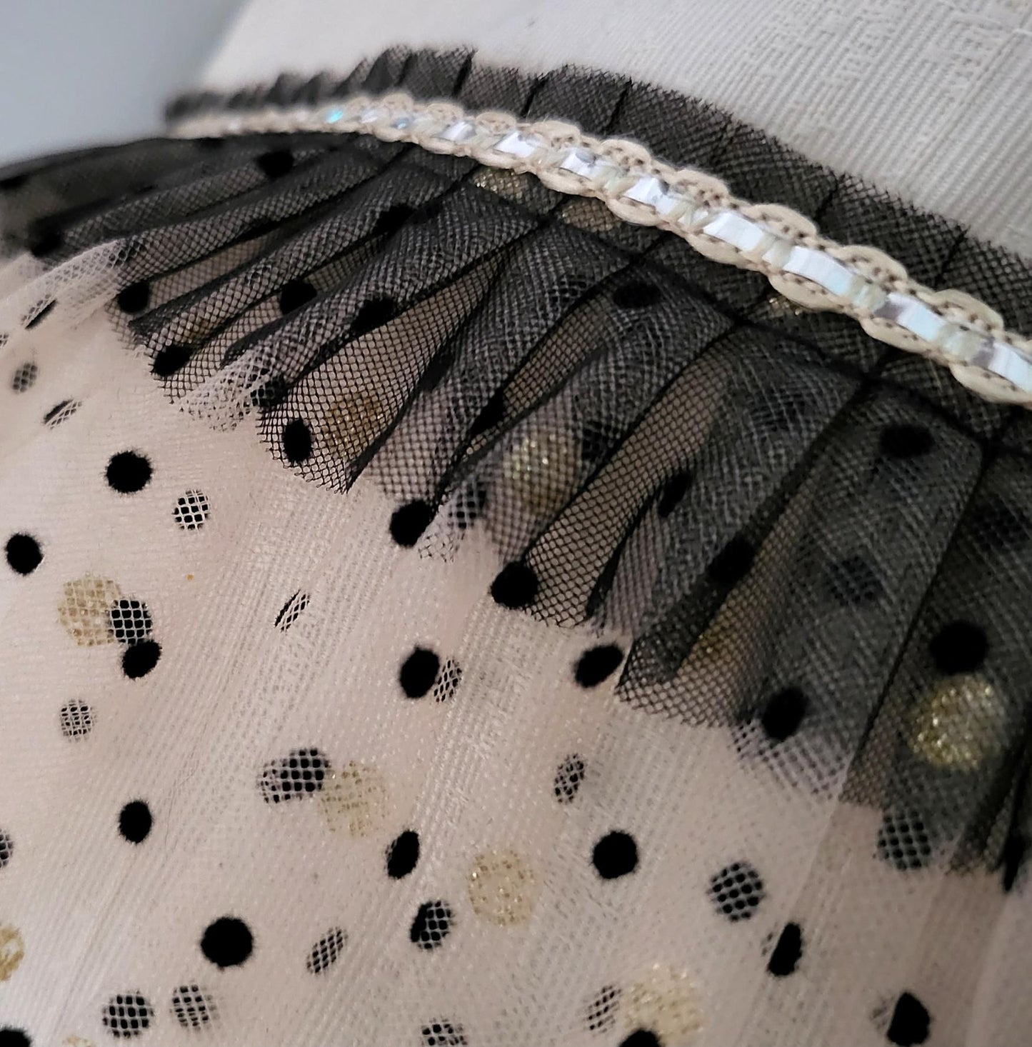 Stiletto Boot Christmas Stocking, Cream Jacquard with Black Lace - Oh My Gothness