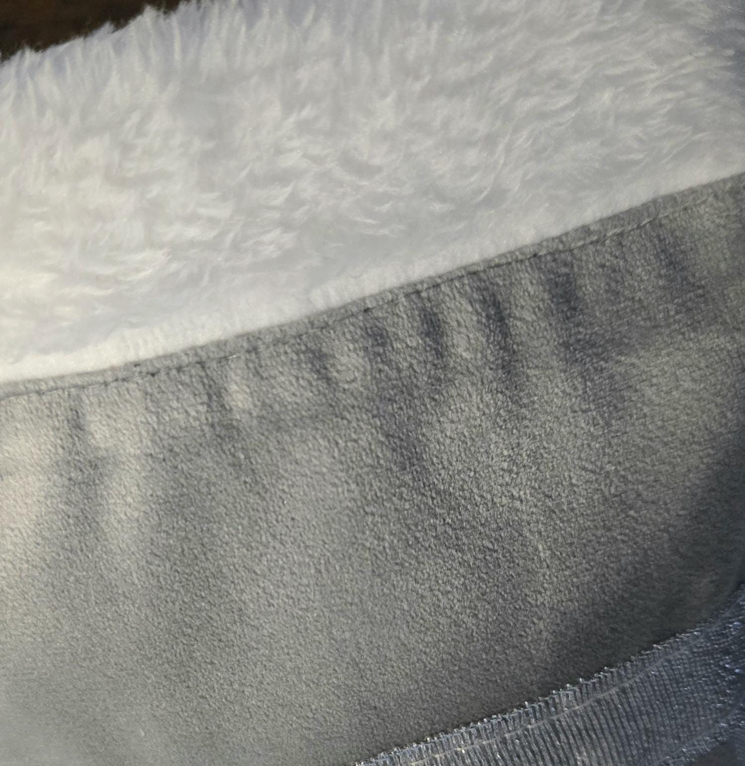 Stiletto Boot Christmas Stocking: Silver Velvet, White Fur Top - Oh My Gothness