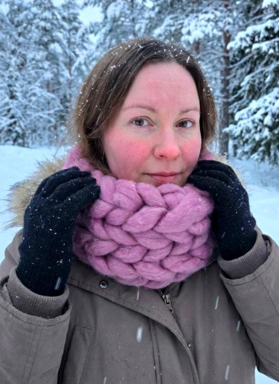 Super Chunky Snood Neck Warmer Mammoth Wool Pink Cosy Scarf Cowl Free Size NK6 - Oh My Gothness