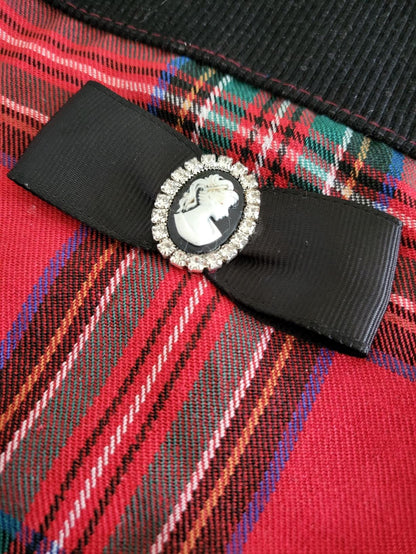 Tartan Plaid Stiletto Boot Christmas Stocking, 14 Inch - Oh My Gothness