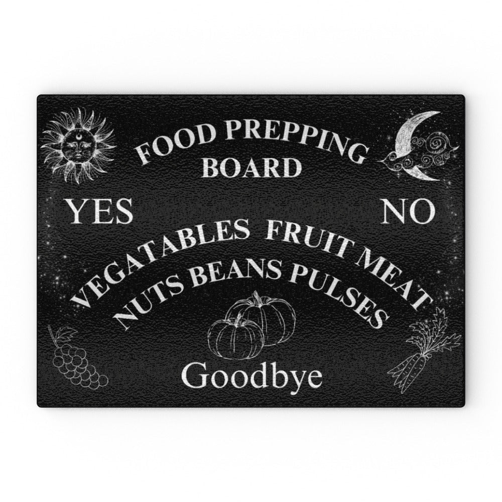 Tempered Heat Proof Glass Ouija Style Chopping Board - Oh My Gothness