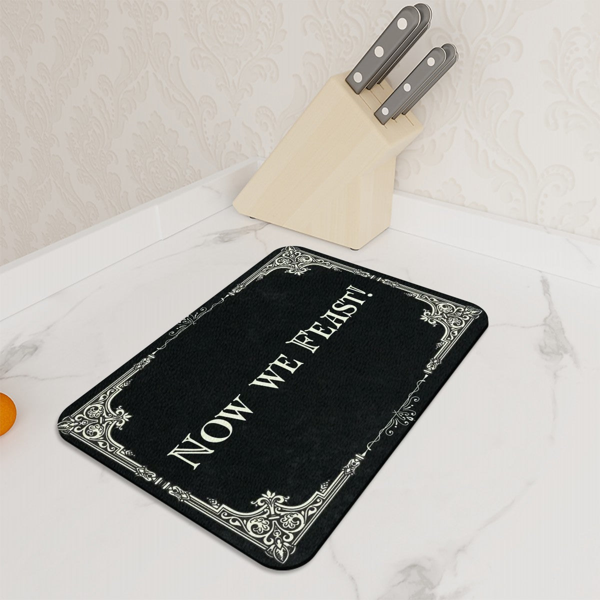 Tempered Glass Heat-Proof Chopping Cutting Board - Large - Now We Feast - Kitchen Spooky Horror Decor Accessory